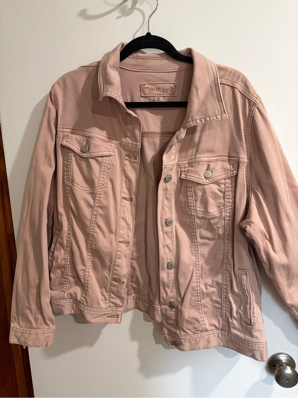 Maurices Blush Pink Denim Jacket
